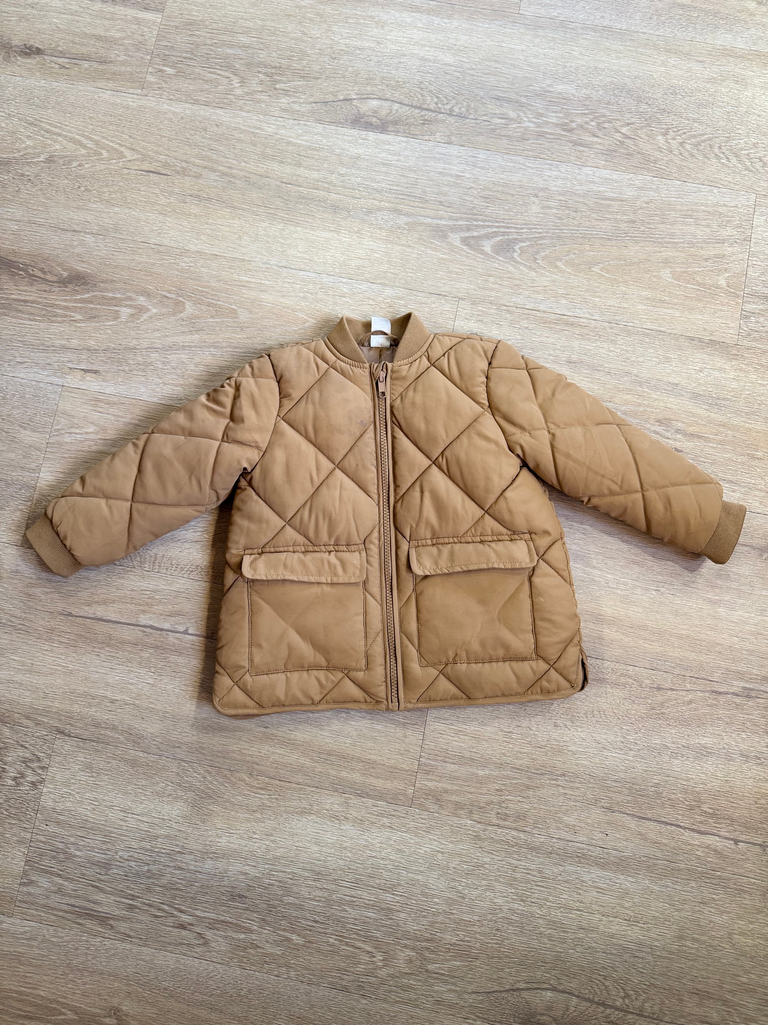 Jakna v svetlo rjavi barvi